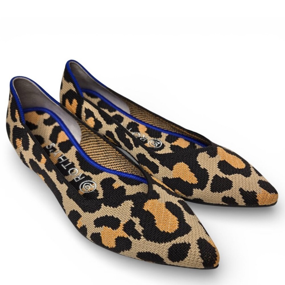 Rothy's Big Cat Leopard Print Flats
